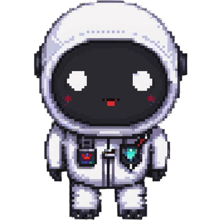 Among Us crewmate looking suspicious emoji