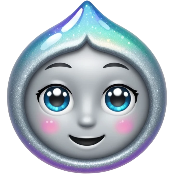 vamp glitter gray emoji