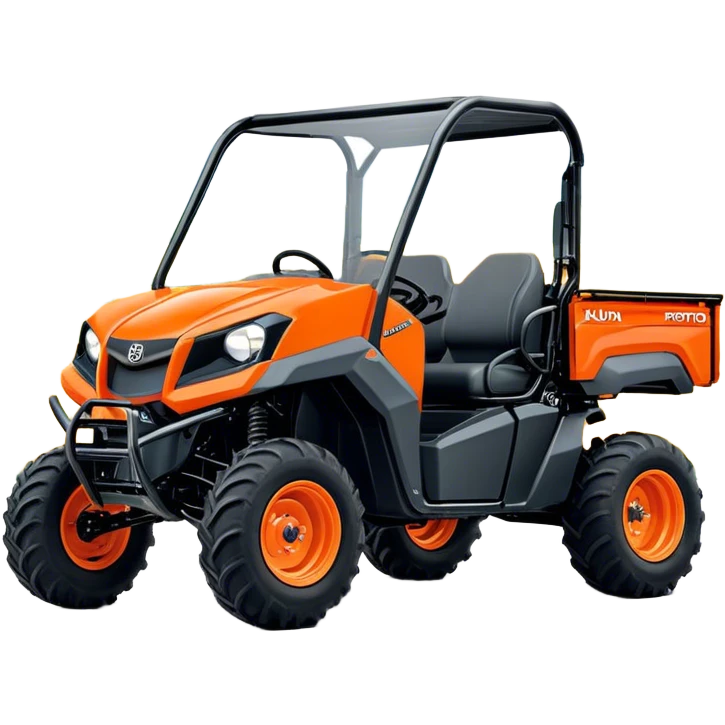 Farm Utility Vehicle (UTV) - Kubota RTV-XG850 (Model Year: 2021) (Iconic colour: Orange) emoji