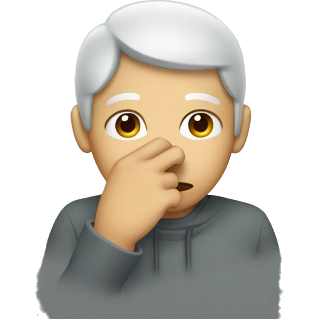 person picking nose emoji