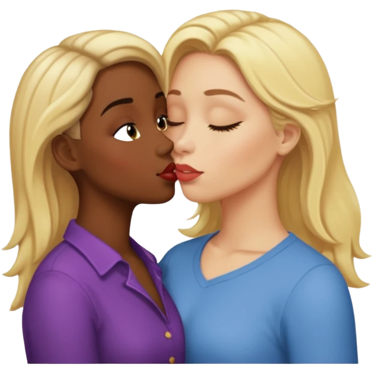 loira chupando morena emoji