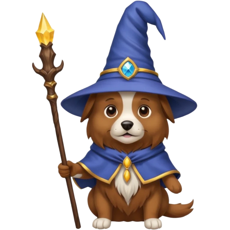 Dog wizard emoji