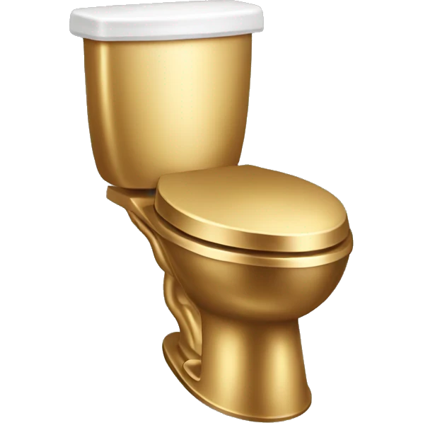 golden toilet emoji
