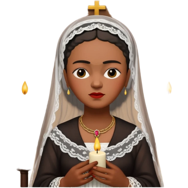 Frida Kahlo in church emoji