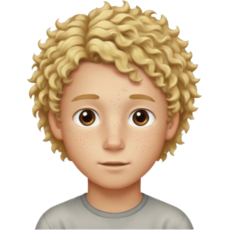 hassidic young boy blond freckles sidelocks curly emoji
