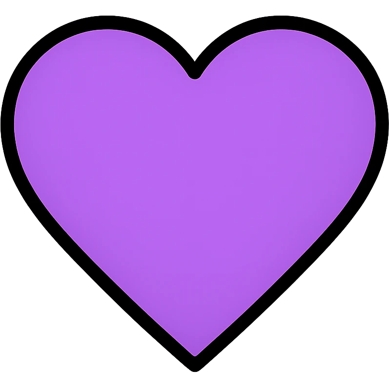 lila heart emoji