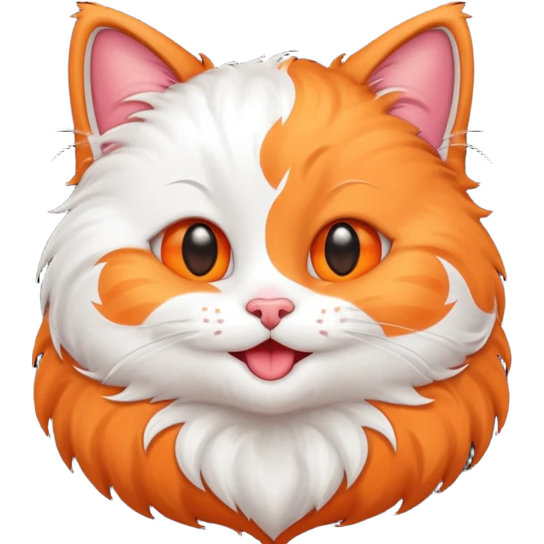 Laughing kitty heart emoji