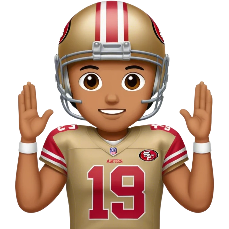 Gay 49ers fan emoji