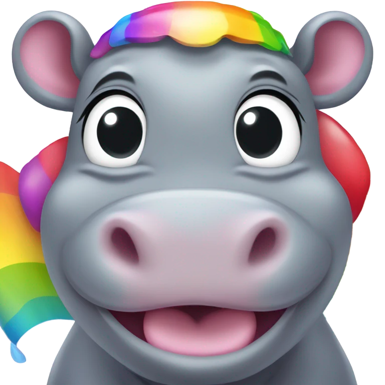 Gay hippo  emoji