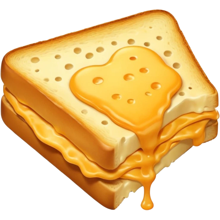 baked triangular cheese sandwich emoji