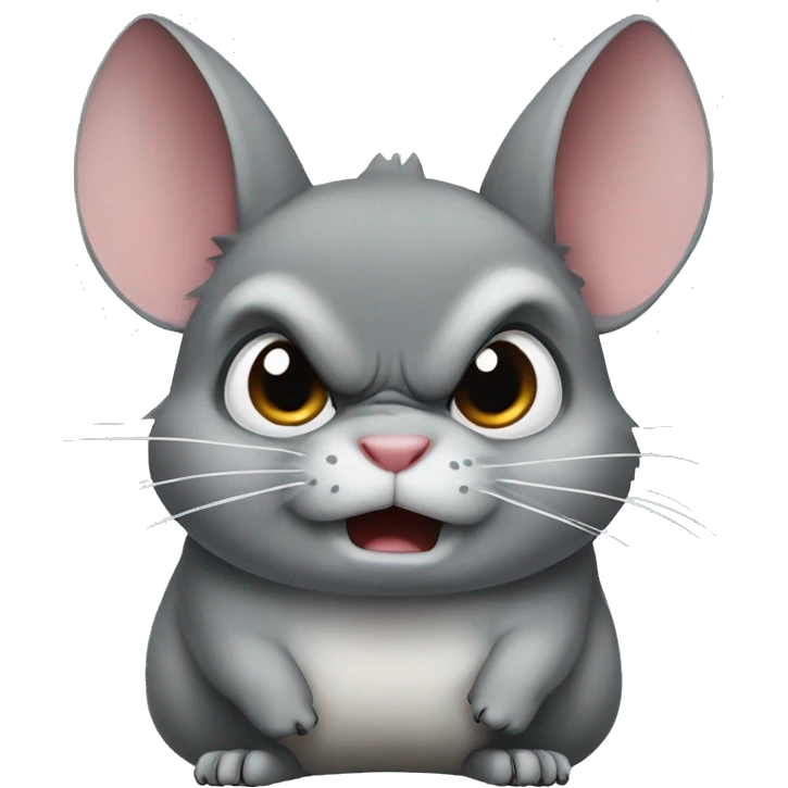 Angry chinchilla emoji