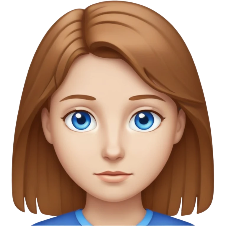 Me blue eyes light brown hair emoji