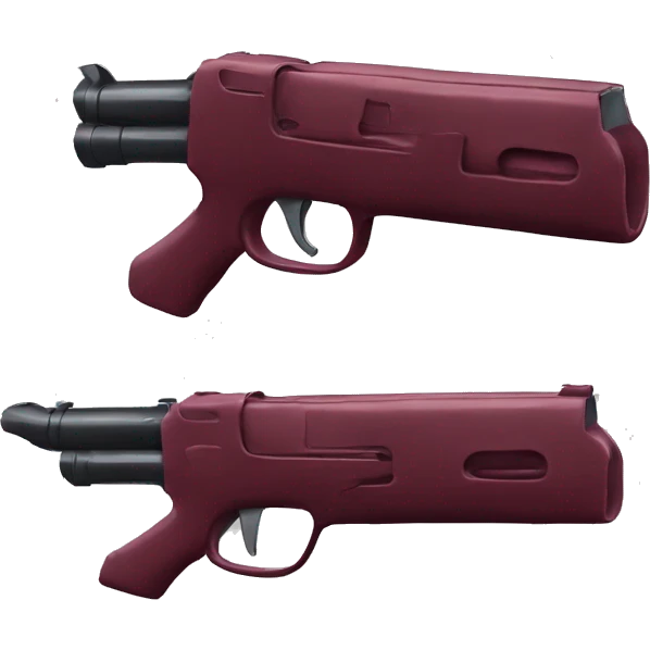 Wine red gun emoji