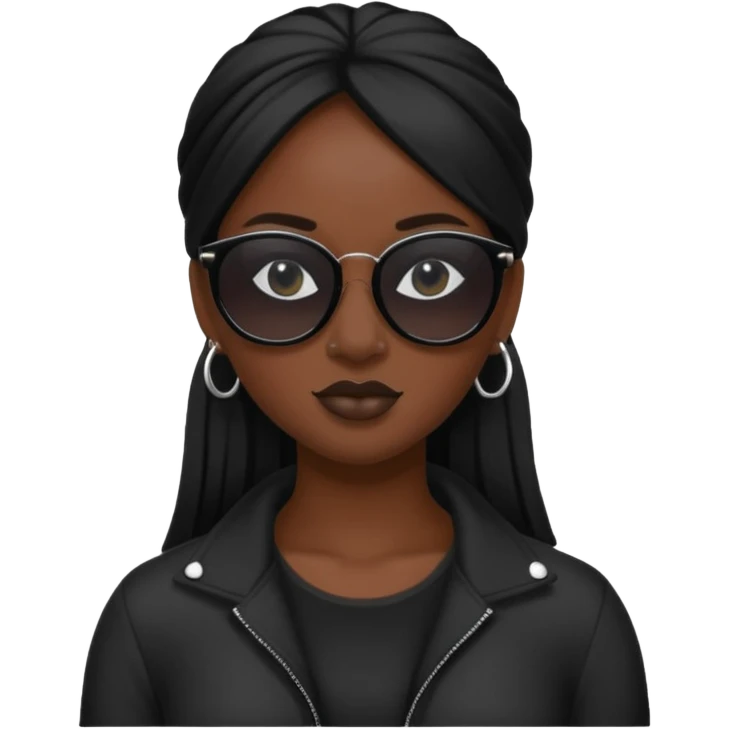rihanah wear black sun glasses emoji