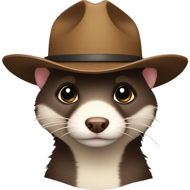 detectiveFerret wearing cowboy hat emoji
