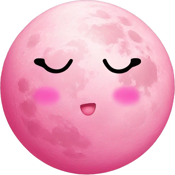 pink moon hello kitty emoji