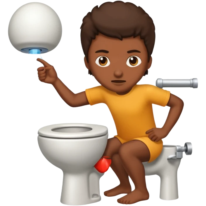 someone bombing a toilet  emoji