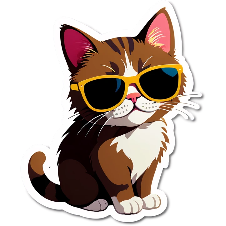 Cat with sunglassesl emoji