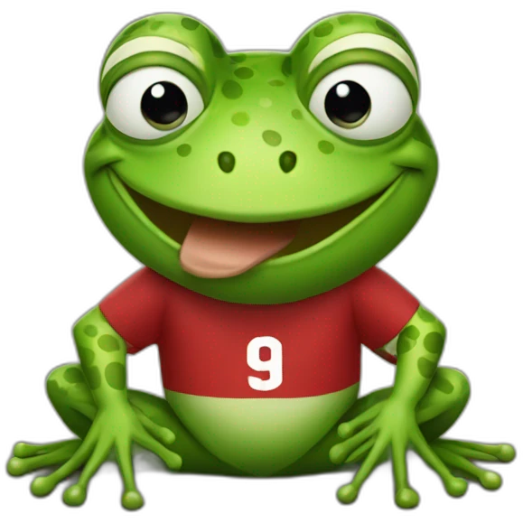 frog doing flamengo emoji