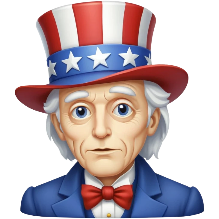 Uncle Sam horizontal dead emoji