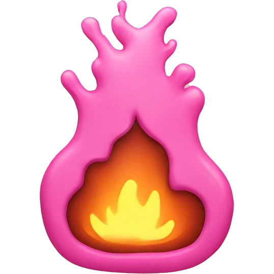 Pink hearth emoji