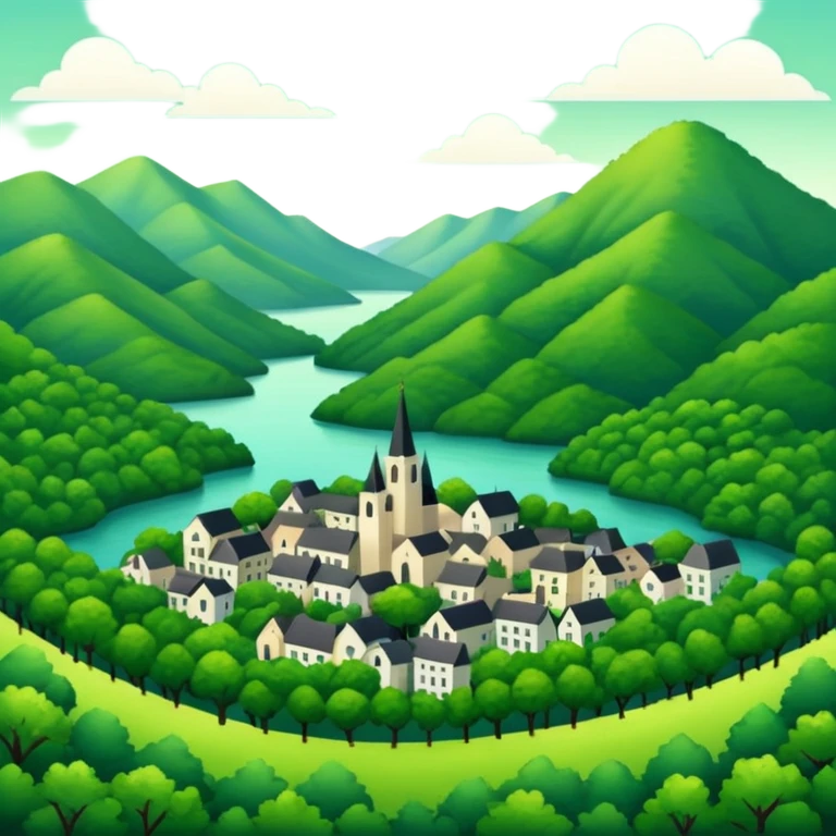 In our hometown, there’s plenty of trees emoji