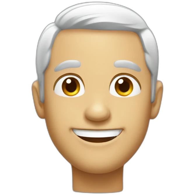 Frenchman smiling emoji