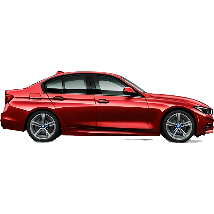 Red BMW 340i 5% tinted windows  emoji