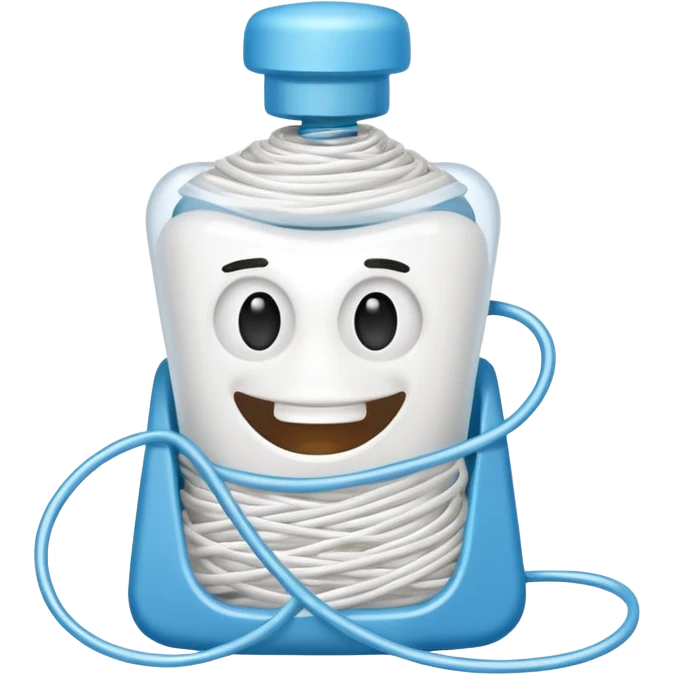 Dental floss splat  emoji