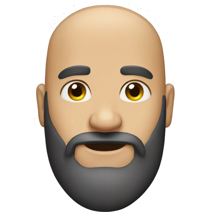 bald beard  emoji