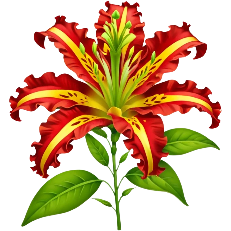 Gloriosa lily emoji