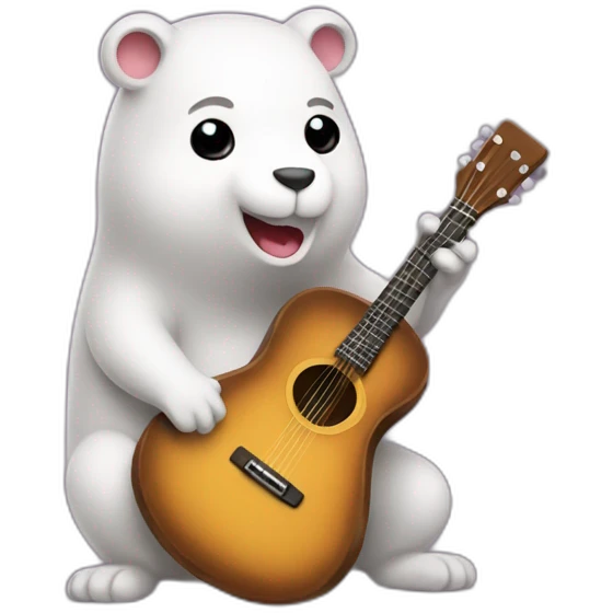 golang gopher playing guitar emoji
