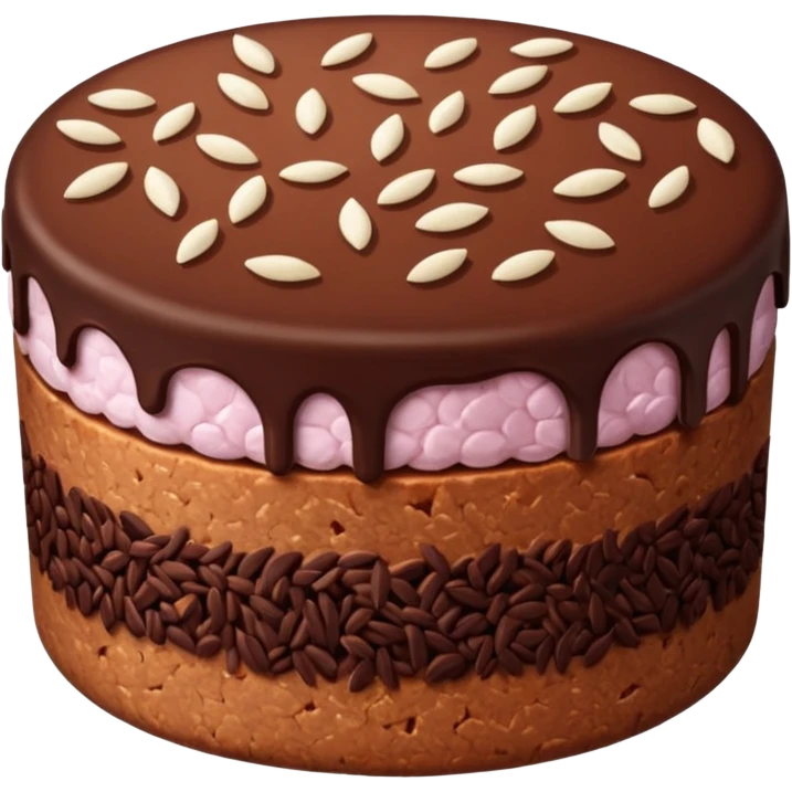 chocolate rice cake emoji