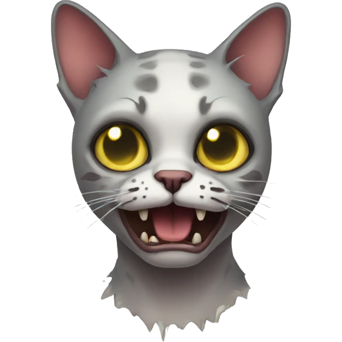 Cat zombie emoji