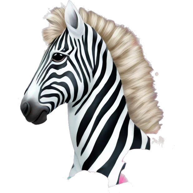 Zebra sparkling nebula unicorn Pegasus collage roses flowers palm trees tropical  emoji