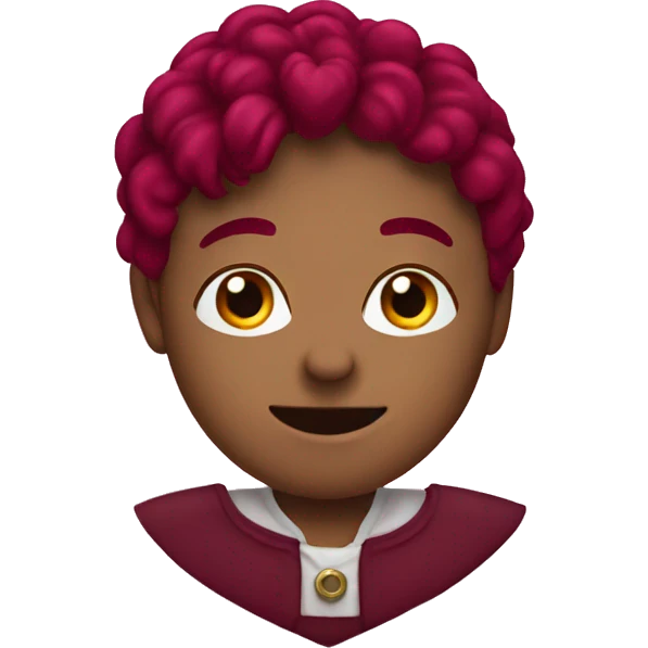 burgundy heart emoji