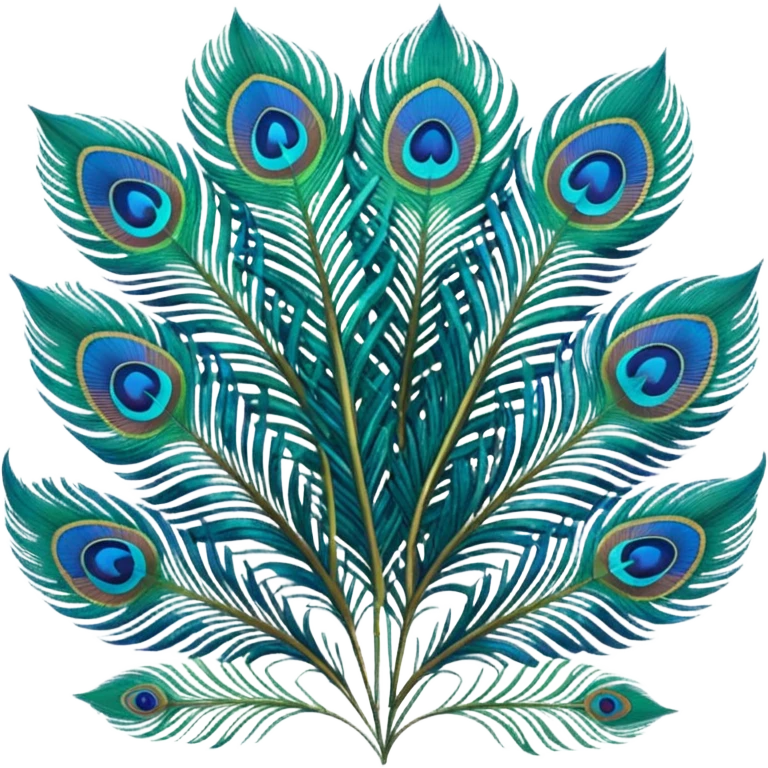 Peacock feathers emoji
