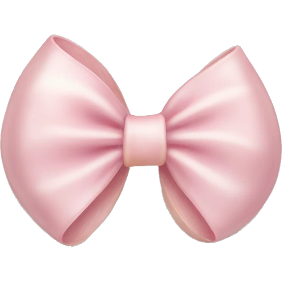 Light pink bow on a shell emoji