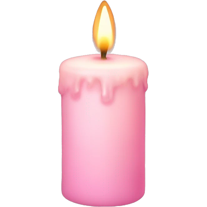 light pink candle emoji