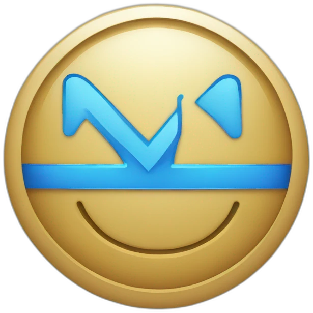 blue verification badge with a checkmark inside it emoji