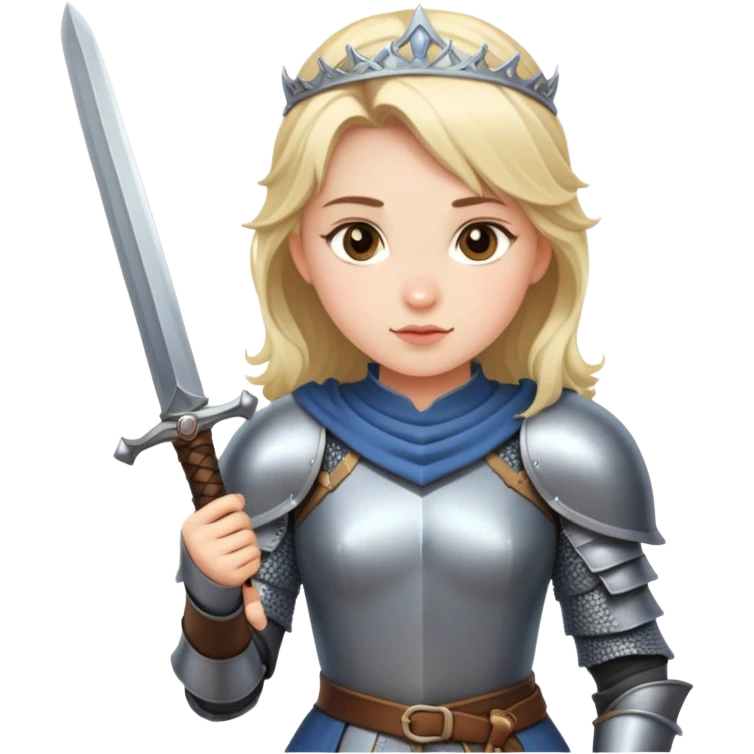 knight princess, girl in open clothing, with sword emoji