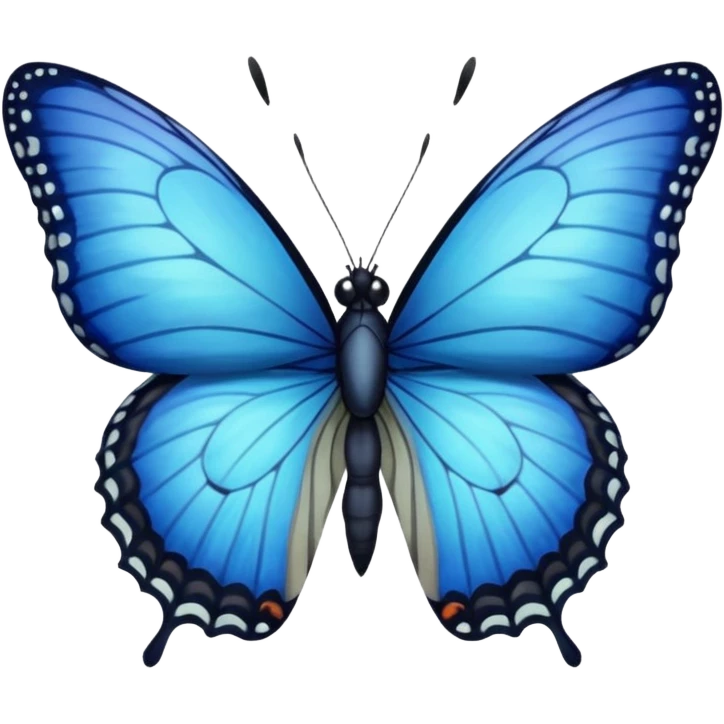 Nymphalidae blue moon  emoji