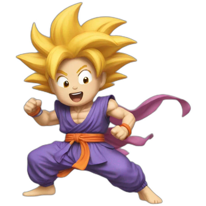Auntie goku charging emoji