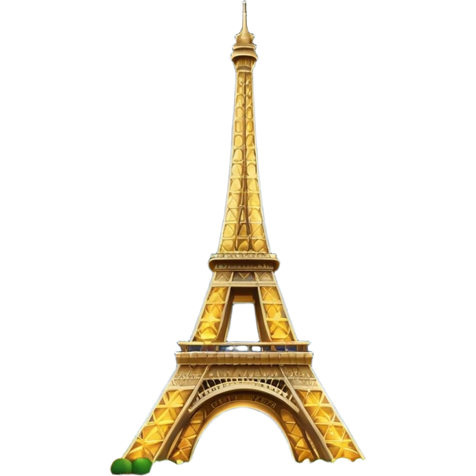 Eiffel Tower at Night bright emoji