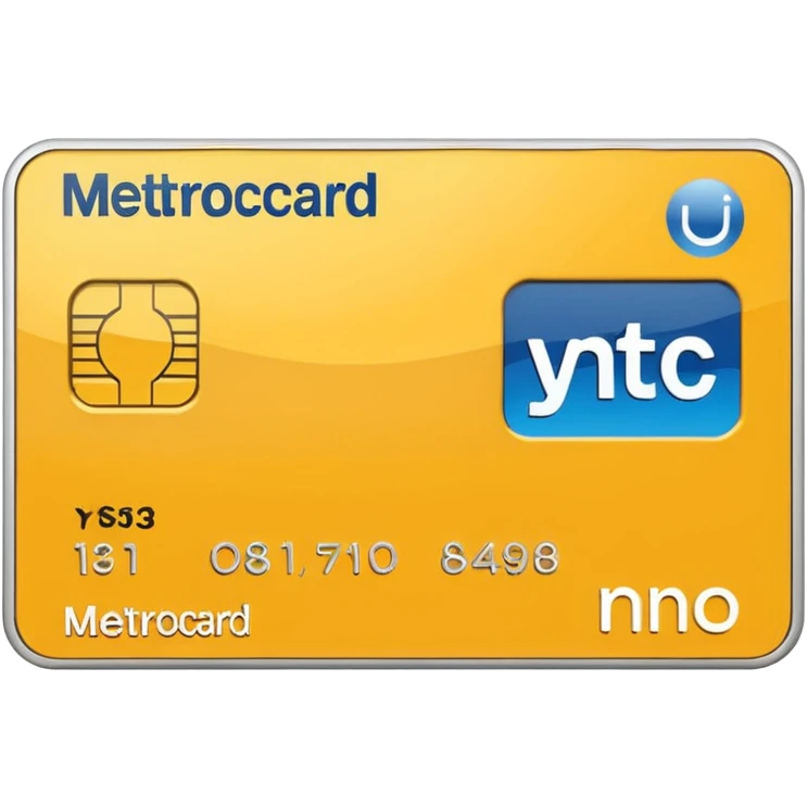 NYC metro card  emoji