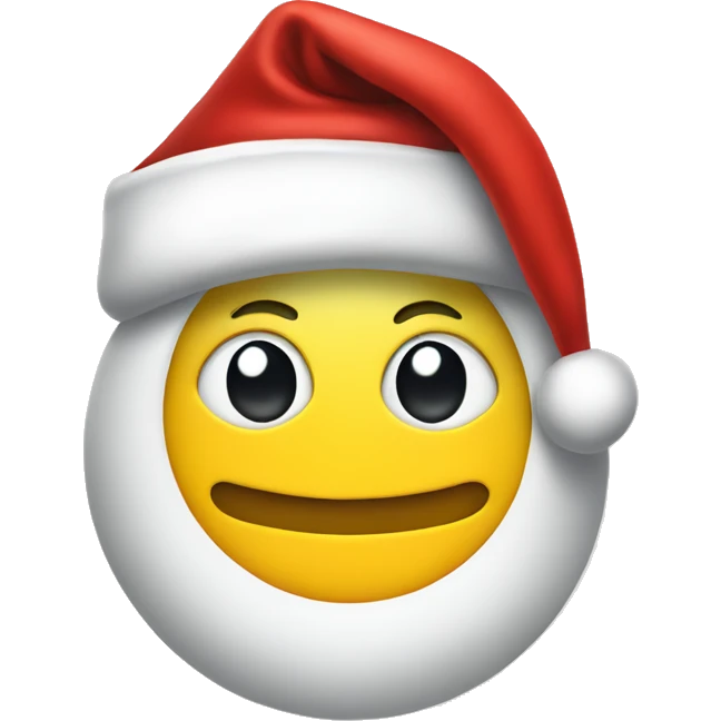 Smiley face with Santa hat on  emoji