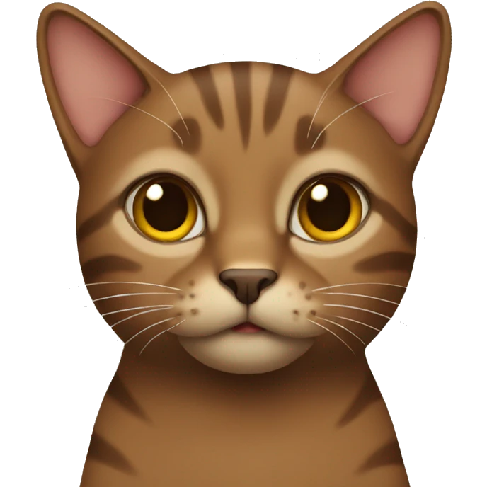 Brown cat emoji