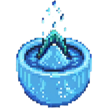 pixel art water element icon emoji