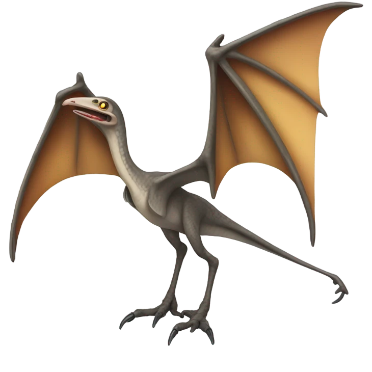 realistic pterodactyl no tail emoji