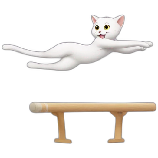 Cat doing gymnastics  emoji